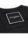 Cotton Square Label Sweatshirt Black - WOOYOUNGMI - BALAAN 6