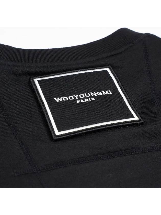 Square Label Sweatshirt Black - WOOYOUNGMI - BALAAN 6