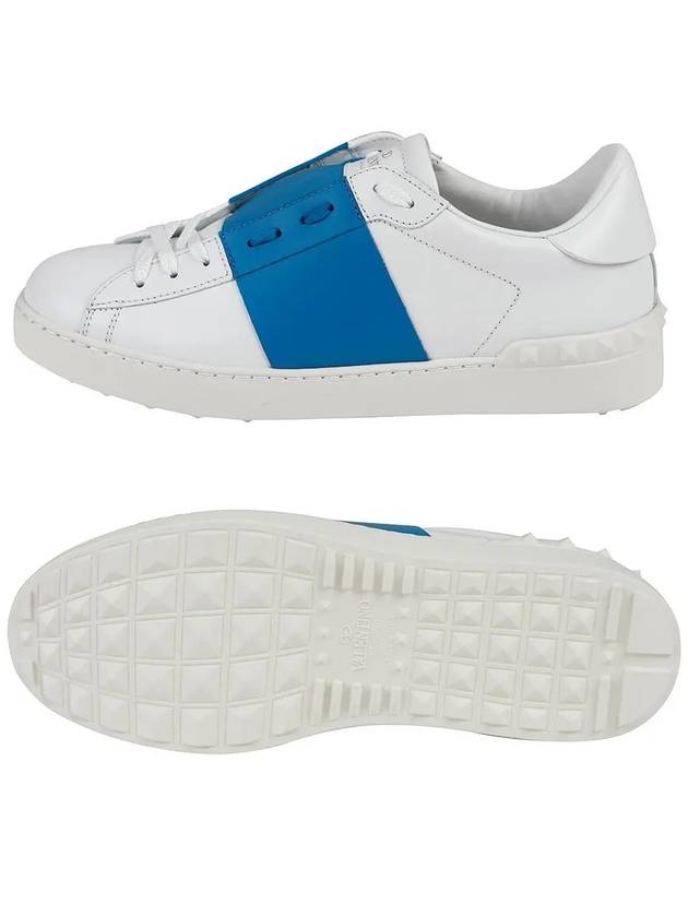 Hidden Low Top Sneakers White Blue - VALENTINO - BALAAN 7