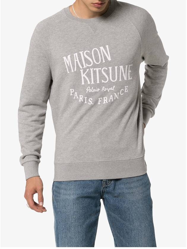 Palais Royal Classic Cotton Sweatshirt Grey Melange - MAISON KITSUNE - BALAAN 4