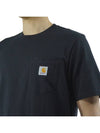 Pocket Short Sleeve T-Shirt Black - CARHARTT WIP - BALAAN 8