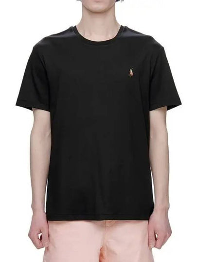 Custom Slim Soft Cotton Tee Black - POLO RALPH LAUREN - BALAAN 1