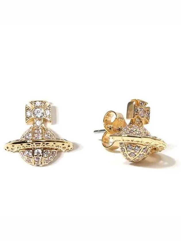 ORB Logo Earrings Gold - VIVIENNE WESTWOOD - BALAAN 2