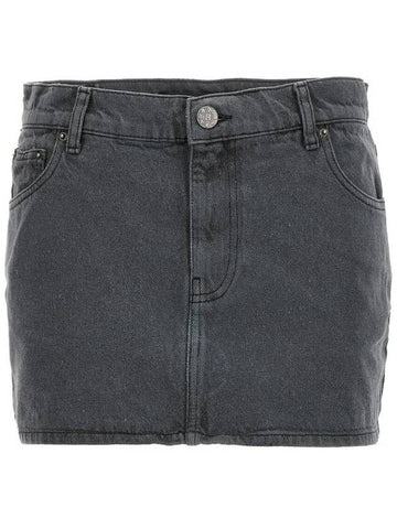 Rotate Quiet Shade Mini Denim Skirt, Brand Size 34 (US Size 0) - ROTATE - BALAAN 1