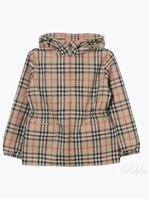 Kids Vintage Check Hooded Jacket Archive Beige - BURBERRY - BALAAN 2