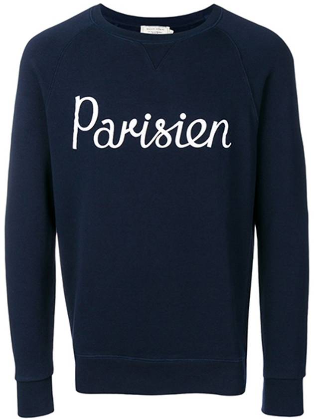 Parisian Classic Cotton Sweatshirt Navy - MAISON KITSUNE - BALAAN 2