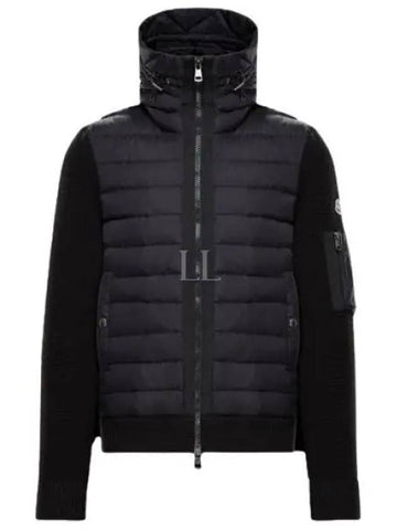 9B50800 A9340 999 Padded Wool Hoodie - MONCLER - BALAAN 1