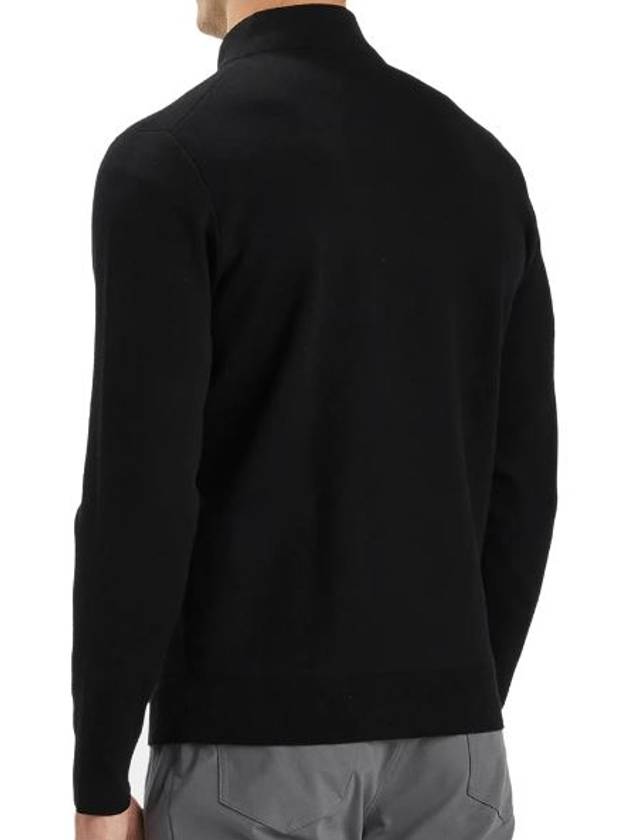 Golf PLAITED MERINO WOOL QUARTER ZIP SWEATER G4MF23S200 ONYX Men's Merino Wool Quarter Zip Sweater - G/FORE - BALAAN 5