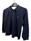 Logo Long Sleeve Polo Shirt Dark Navy - BRUNELLO CUCINELLI - BALAAN 8