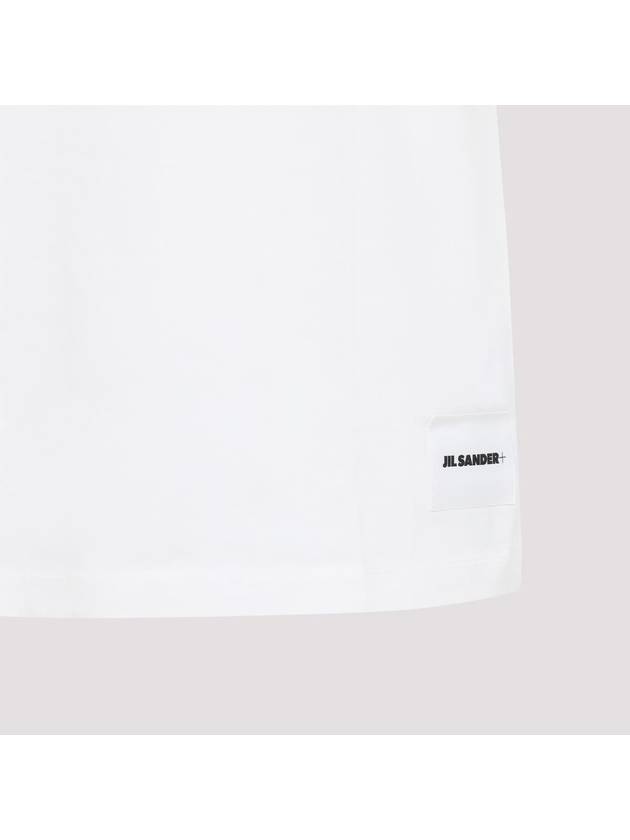 Logo Patch Cotton Short Sleeve T-Shirt 3 Pack White - JIL SANDER - BALAAN 4