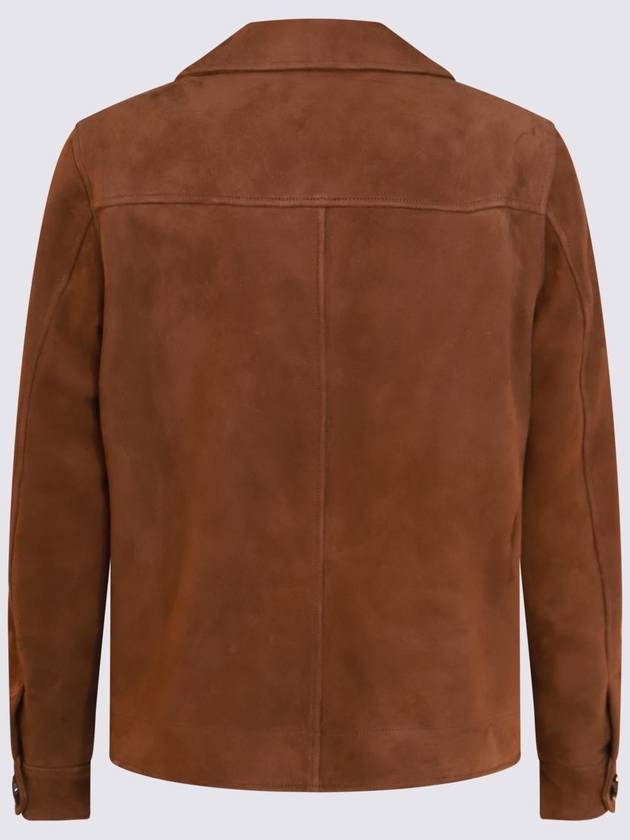 Lardini Tobacco Leather Jacket - RVR LARDINI - BALAAN 2