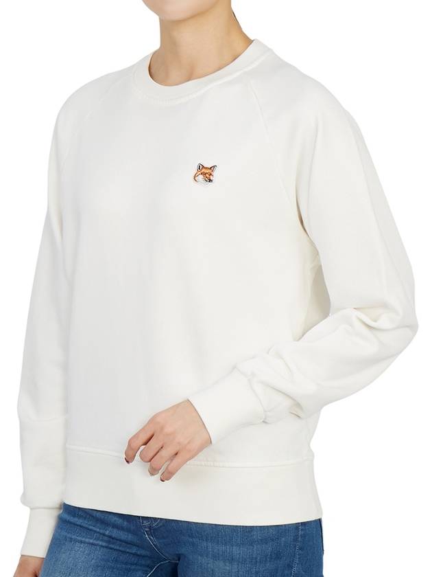 Fox Head Patch Adjusted Sweatshirt Ecru - MAISON KITSUNE - BALAAN 6