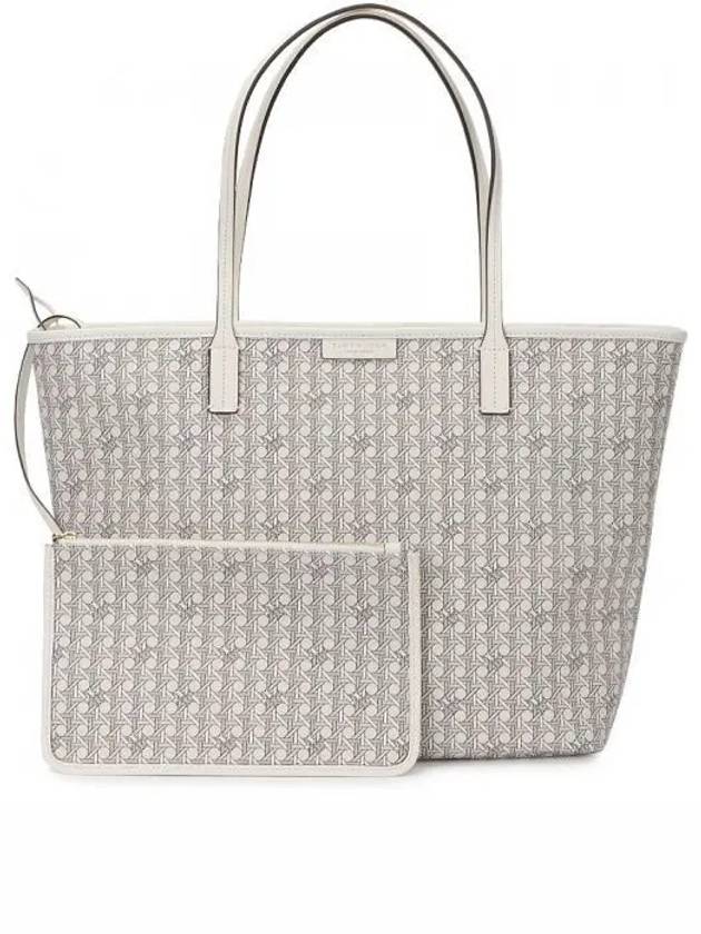 Ever Ready Zipper Tote Bag White - TORY BURCH - BALAAN 2