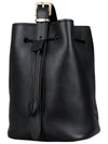 Logo Leather Bucket Bag Black - MIU MIU - BALAAN 5