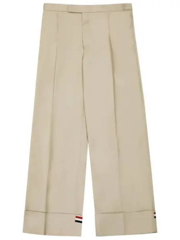 Typewriter Fit 5 Slacks Beige - THOM BROWNE - BALAAN 2