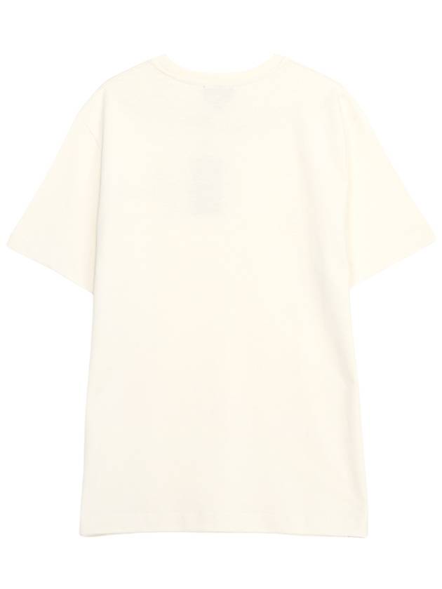 Logo Cotton Short Sleeve T-Shirt Chalk - A.P.C. - BALAAN 3