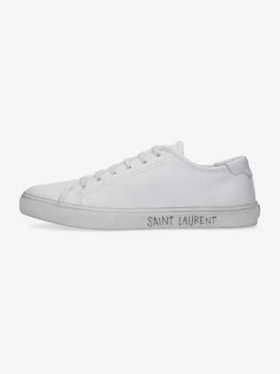 Men's Malibu Low Top Sneakers White - SAINT LAURENT - BALAAN 2