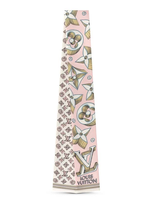 Ultimate 3D Monogram Scarf Rose - LOUIS VUITTON - BALAAN 2