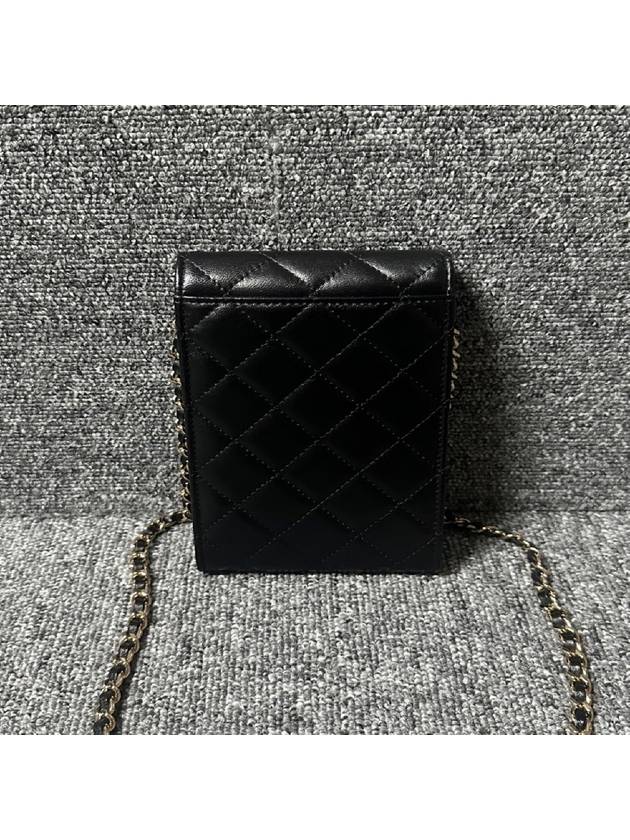 COCO logo lambskin chain cross bag - CHANEL - BALAAN 4