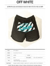 wave line logo mesh shorts black - OFF WHITE - BALAAN.