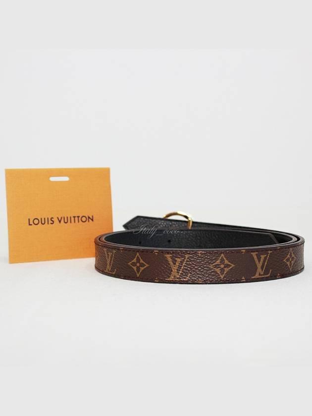 LV Circle Buckle Reversible Leather Belt Black Brown - LOUIS VUITTON - BALAAN 4