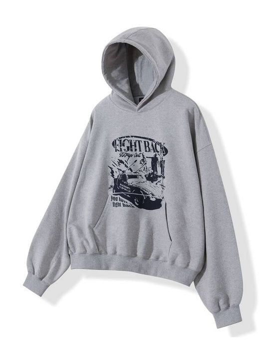 FIGHT BACK OVERSIZED HOODIE TT0070 1 - FLAVORISM - BALAAN 2