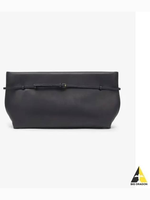 Sienna Slim Leather Clutch Bag Black - THE ROW - BALAAN 2