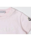 Kids Logo T Shirt Light Pink 8C000028790N 504 - MONCLER - BALAAN 3