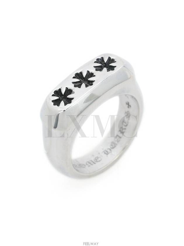 Triple Cross Ring Silver Spacer No 19 - CHROME HEARTS - BALAAN 4