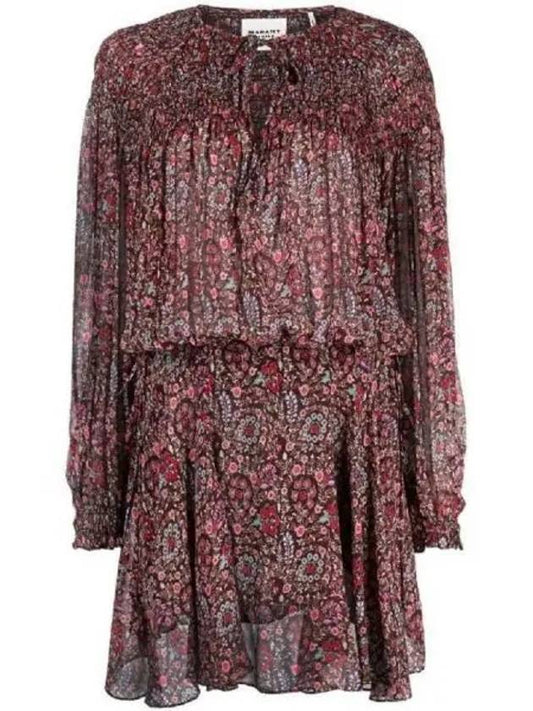 NOANNE RO0158FA A3J01E 50BW flower printing dress - ISABEL MARANT - BALAAN 1