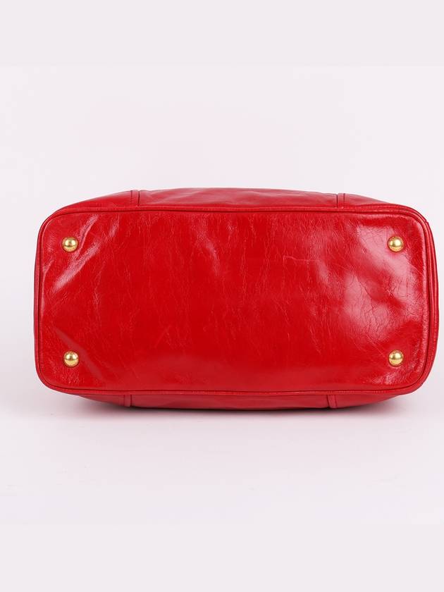 Vitello Shine Vintage Red Shoulder Bag - PRADA - BALAAN 8