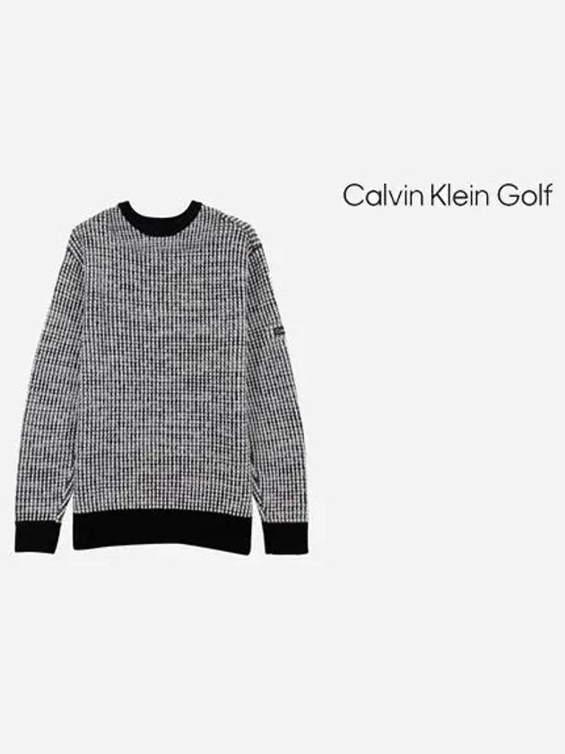 Men s jacquard knit sweater CA1SW240302 - CALVIN KLEIN GOLF - BALAAN 7