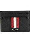 Tar Embossed Leather Card Wallet Black - BALLY - BALAAN 2