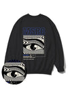 Of the Eye Vivid Blue Overfit Sweatshirt Black - MONSTER REPUBLIC - BALAAN 4