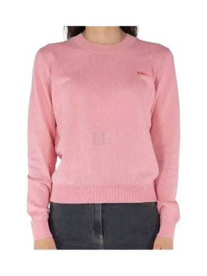 Embroidered Logo Knit Top Pink - A.P.C. - BALAAN 2