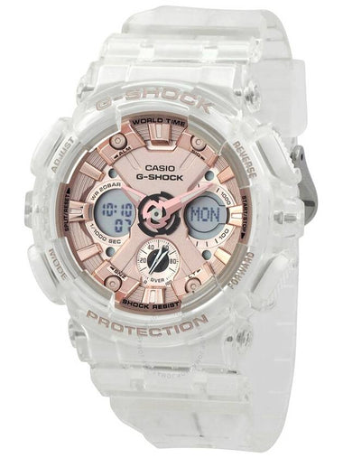 Casio G-Shock Perpetual Alarm World Time Chronograph Quartz Analog-Digital Ladies Watch GMA-S120SR-7A - CASIO - BALAAN 1