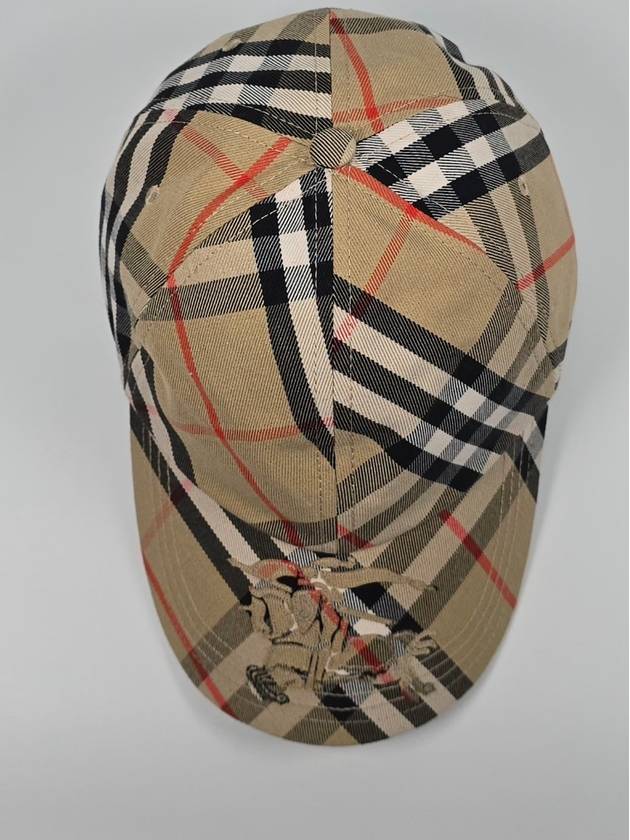 Vintage Check Knight Logo Ball Cap M - BURBERRY - BALAAN 6