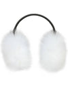 Women s Fox Fur Earmuffs White - YVES SALOMON - BALAAN 2