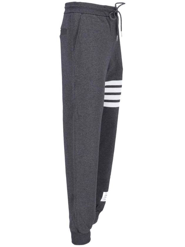 Signature 4 Bar Stripe Track Pants Dark Grey - THOM BROWNE - BALAAN 4