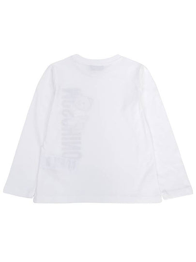 Kids long sleeve t shirt HPO00J LAA02 10101 Adults can wear - MOSCHINO - BALAAN 2