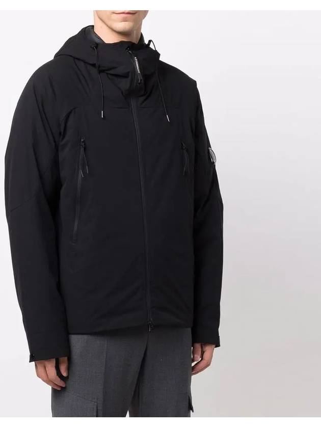 Men's Protech Lens Down Hooded Jacket Black - CP COMPANY - BALAAN 4