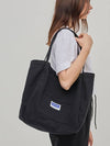 Canvas Shopper Tote Bag Black - TAILOR STUDIO - BALAAN 2