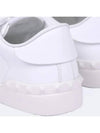 Rockstud Untitled Low Top Sneakers White - VALENTINO - BALAAN 4