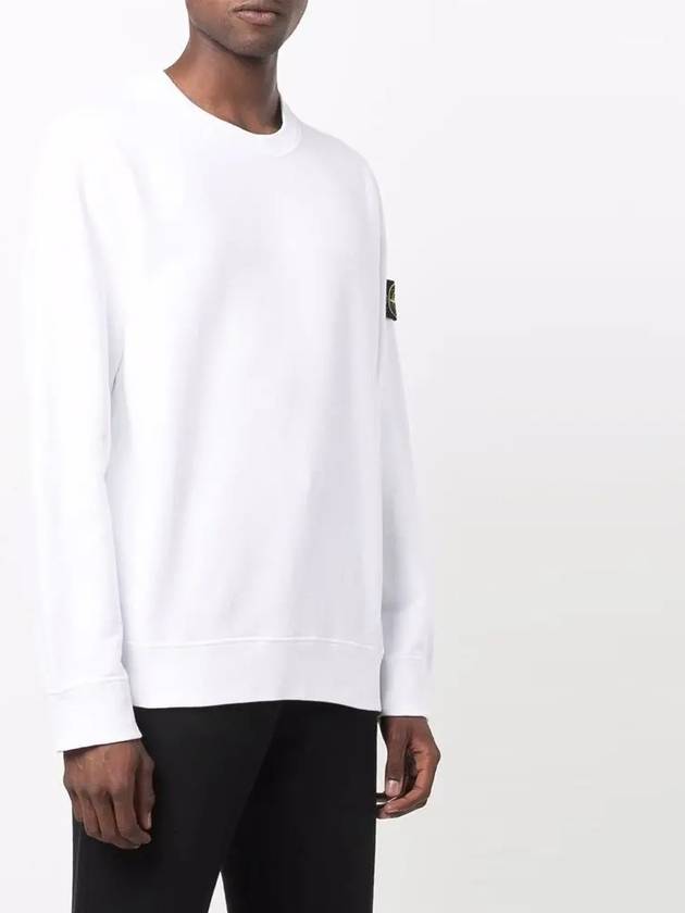 Wappen Patch Crewneck Sweatshirt White - STONE ISLAND - BALAAN 3