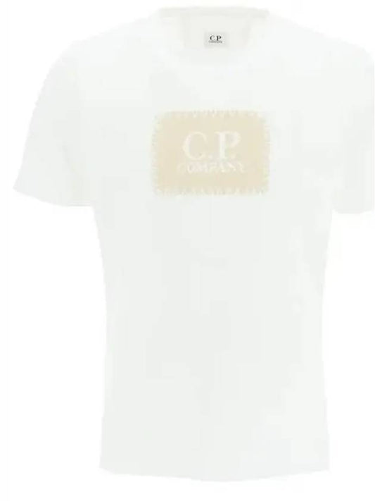 Printed Short Sleeve T-Shirt White - CP COMPANY - BALAAN 2