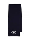 Virgin Wool Muffler Navy - VALENTINO - BALAAN 2