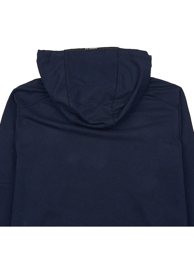 Men's Lens Wappen Fleece Hoodie Navy - CP COMPANY - BALAAN 8