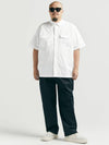 Studio Work Short Sleeve Shirt White - BOOVOOM - BALAAN 4