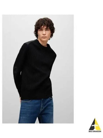 HUGO organic wool relaxed fit knit 50481854 001 - HUGO BOSS - BALAAN 1