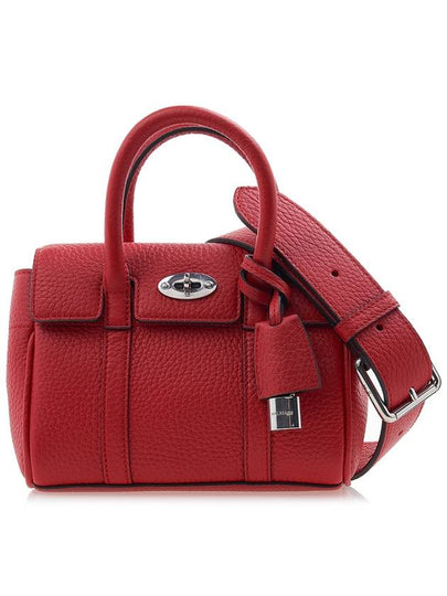 Bayswater Mini Heavy Grain Shoulder Bag Red - MULBERRY - BALAAN 2